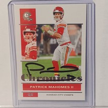 2021 Panini Chronicles Patrick Mahomes II Card #54 Auto With COA NFL MVP - £133.63 GBP