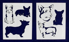 Corgi Dog Stencils-Mylar 2 Pieces of 14 Mil 8" X 10" - Painting /Crafts/ Templat - £22.25 GBP