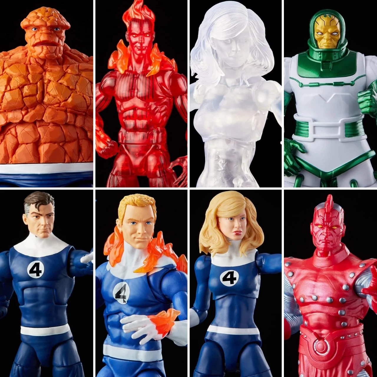 Marvel Legends Fantastic Four Retro Wave The Thing Invicible Woman Mr Fantastic - £32.13 GBP+