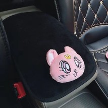 Plush kitty Car Pillows Luna Cat Seat Neck Support Car Headrest Pillow Auto Neck - £30.79 GBP