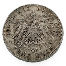 1904A Allemand États Prusse 5 Mark Pièce Argent En XF, Km 523 - $99.68