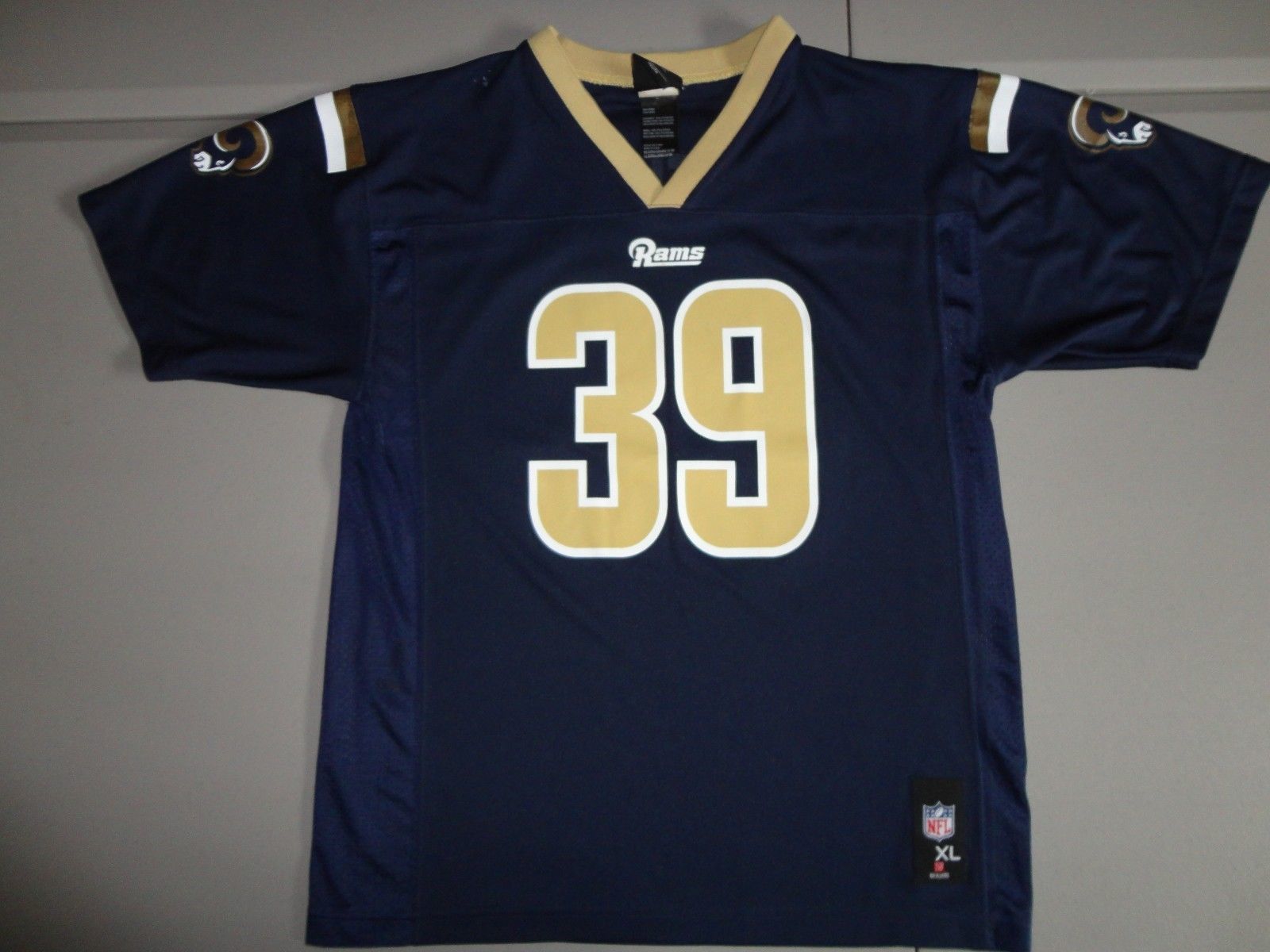 Primary image for Blue St. Louis Rams #39 Steven Jackson Youth XL Screen NFL Team Apparel Jersey