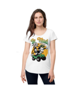 Women’s Round Neck Tee – “In Mud” White - $75.21 CAD
