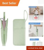 2-in-1 Hair Tools Portable Organizer - Heat-Resistant Mat &amp; Stylish Gree... - $29.65