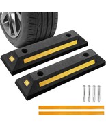 2 Pack Rubber Parking Guide Blocks | Heavy Duty Black Parking Blocks Par... - $1,230.55 MXN