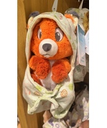 Disney Parks Baby Tod the Fox in a Hoodie Pouch Blanket Plush Doll New - £39.20 GBP