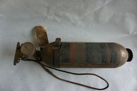 Antique/Vintage Stemple Brass Carbon Tetrachloride Fire Extinguisher EMPTY - £97.15 GBP