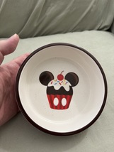 Disney Parks Tails Mickey Mouse Snack Pattern Ceramic Pet Dish NEW Retired image 4