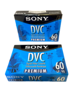 Sony DVC Digital Video Cassette Tapes Premium 60 Minutes New Lot 2 - £13.76 GBP