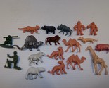 Plastic Toys MUSCLE Men, Jungle Zoo Safari Animals GI Joe Lot of 18 Hong... - $26.99