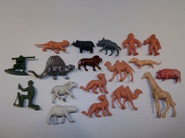 Plastic Toys MUSCLE Men, Jungle Zoo Safari Animals GI Joe Lot of 18 Hong... - £21.23 GBP