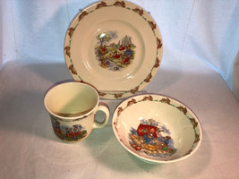 Royal Doulton Bunnykins Mug Bowl And Plate Mint - $24.99