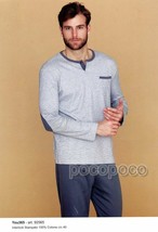Pajamas Seraph Men&#39;s Long Sleeve Warm Cotton You 365 LINCLALOR 92565/92566 - £29.09 GBP+
