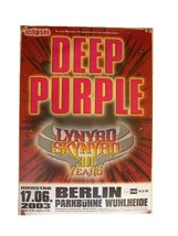 Deep Purple Lynyrd Skynyrd Concert Poster Berlin - $53.78