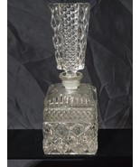 Vintage ANCHOR HOCKING Crystal Clear WEXFORD Perfume Decanter &amp; Stopper ... - $34.98