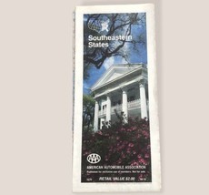 Southeastern United States American Automobile Association Map 1988 - £5.42 GBP