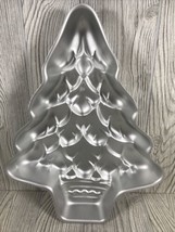 Wilton Large Christmas Tree Cake Pan Aluminum 15 1/2&quot; # 502-1107 from 1982 - £11.87 GBP