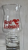 Vintage Red Lobster Restaurant Hurricane Glass 6.75” Beer Drink Souvenir - £6.28 GBP