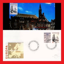 ZAYIX - 1978 Netherlands 576-77 FDC/Maxicard Human Rights,  Architecture, Europa - £1.20 GBP