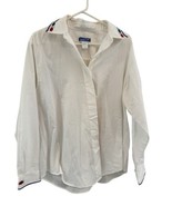 Women’s Pendleton Knockabouts White Button Down Long Sleeve Shirt Lightw... - £12.33 GBP