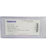 BLUE OYSTER CULT (BOC) - ORIGINAL 2018 UNUSED WHOLE FULL CONCERT TICKET - $281.87 MXN