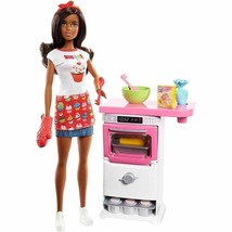 Barbie Bakery Chef Doll and Playset, Brunette FNL97 - $33.65