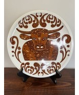 Schonwald Plate Germany Porcelain Plates Cow Steer Vintage Dinner Decor ... - £55.52 GBP