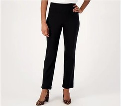 LOGO by Lori Goldstein Tall AnyWEAR Stretch Ankle Pants (Black, XLT) A588435 - $20.92