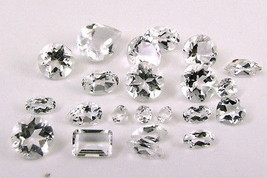 13.5CT 22pc Wholesale Lot Natural White Topaz Mix Cut Gemstones Parcel - $40.61