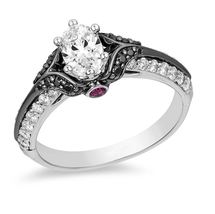 Enchanted Disney Villains Evil Queen Ring, 1ct Simulated Diamond Engagement Ring - £61.20 GBP