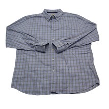 Tre Vero Three Truths Shirt  Mens XL Blue Plaid Long Sleeve Button Up Ca... - $18.69