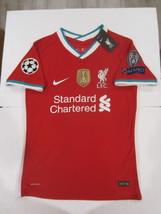 Mohamed Salah #11 Liverpool FC UCL Match Slim Red Home Soccer Jersey 2020-2021 - £96.22 GBP