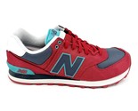 New Balance 574 Red Gray Blue Classics Mens Lifestyle Sneakers ML574WNA - $89.95