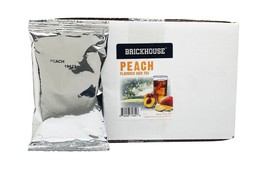Brickhouse Peach Flavored Iced Tea, 24/3 oz packets, Loose Leaf w/ Filters - £40.21 GBP
