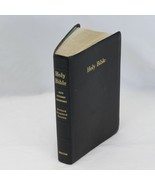 Holy Bible Black Melton RSV 1971 Revised Standard Helps Concordance Dict... - $53.77 CAD