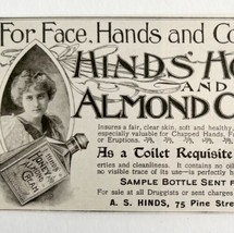 Hinds Honey Almond Cream 1897 Advertisement Victorian Beauty Product #2 DWFF17 - £13.68 GBP