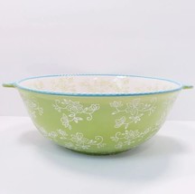 Temptations by Tara Ovenware PPP-HLD-814143 Lime Floral Lace 4 QT Ceramic Bowl - £28.31 GBP