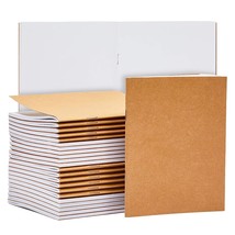 24 Pack Pocket Size Unlined Notebook Bulk Set, Blank Kraft Paper Small Journal F - £24.17 GBP