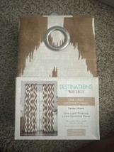 Destinations by Waverly Light Filtering Lined  Window Curtain Panel 50”W... - $32.53