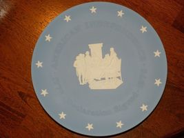 Vintage Wedgwood Jasperware America's Independence 1776 Declaration Sign... - $58.74
