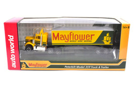 2022 Auto World X-Traction Slot Car MAYFLOWER Peterbilt 359 Truck Cab & Trailer - $48.99