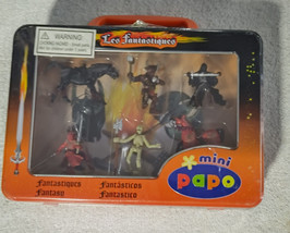 Les Fantastiques Mini Papo Hand Painted Mini Figures With Metal Case - £11.41 GBP