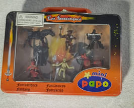 Les Fantastiques Mini Papo Hand Painted Mini Figures With Metal Case - £11.10 GBP