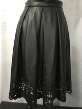 Alberto Makakli Women&#39;s Skirt Black Faux Leather Skirt Size 4 / 38 NWT - £39.56 GBP