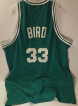 LARRY BIRD #33 Boston Celtics 1985-86 NBA Throwbacks HOF White Green Jersey 60 - $124.38