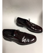 Johnston And Murphy Size 10 Burgundy Dress Shoes Lace Up Atchinson Cap Mens - £36.73 GBP