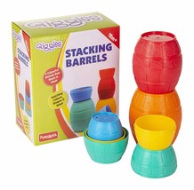 Giggles Stacking Barrels, Multicolor stacking Blocks,12 months &amp; Preschool Toys - £15.23 GBP