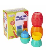 Giggles Stacking Barrels, Multicolor stacking Blocks,12 months &amp; Prescho... - £14.97 GBP