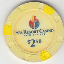 $2.50 SPA HOTEL &amp; CASINO CHIP ! - $5.55