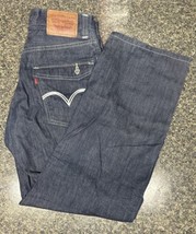 Men&#39;s Levis 569 Loose Straight Denim Jeans Sz: W30 L30 Blue Dark Wash Modern - £15.94 GBP